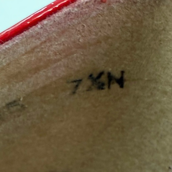 Stuart Weitzman Princess Red Patent Leather Pumps Women’s Size 7.5N - Picture 7 of 15